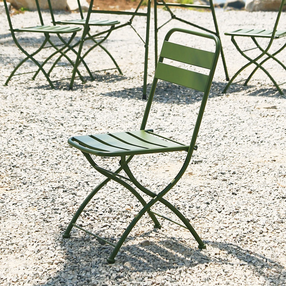 영가구[B급상품] 바젤 철제 카페 테라스 야외 접이식 의자