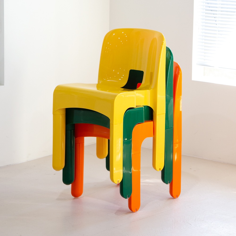 영가구[B급상품] 유나 빈티지 미드센추리 모던 플라스틱 카페 의자