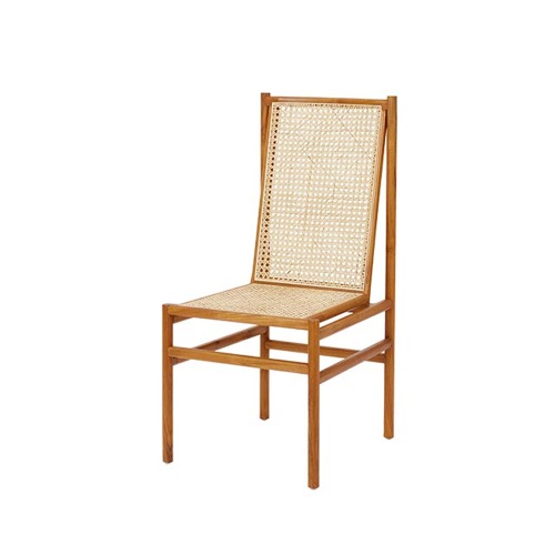 영가구토미 하이 라탄체어(티크) 카페의자 디자인의자 인테리어의자