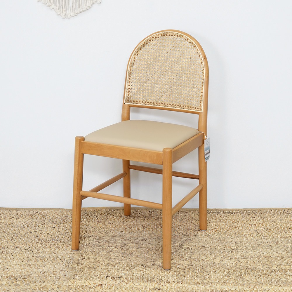 영가구하바나 라탄 가죽 인테리어 디자인 카페 의자