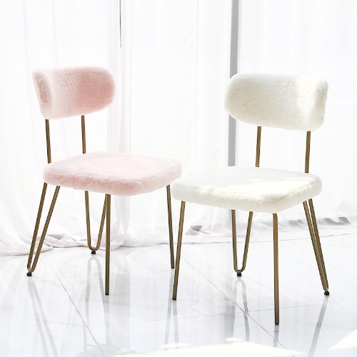 영가구[B급상품]플리플리 등받이 화장대의자 패브릭 디자인 의자